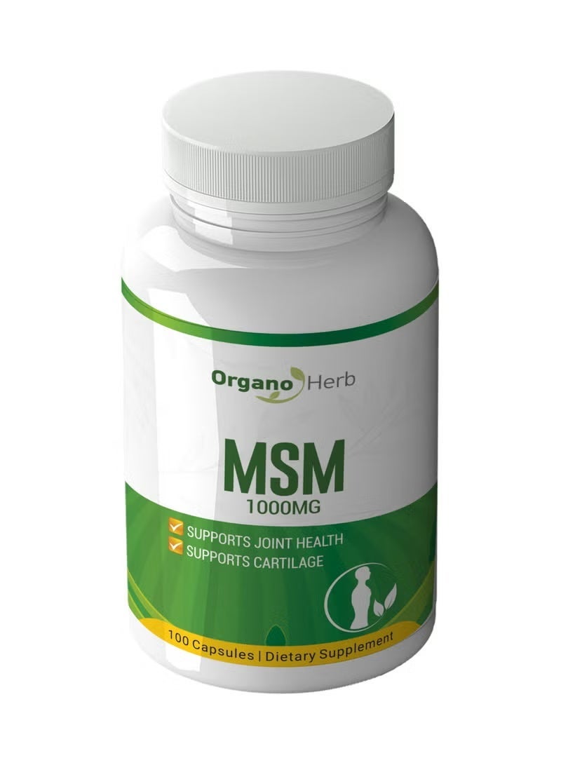 Organo Herb MSM 1000MG TAB 100'S - Image 1